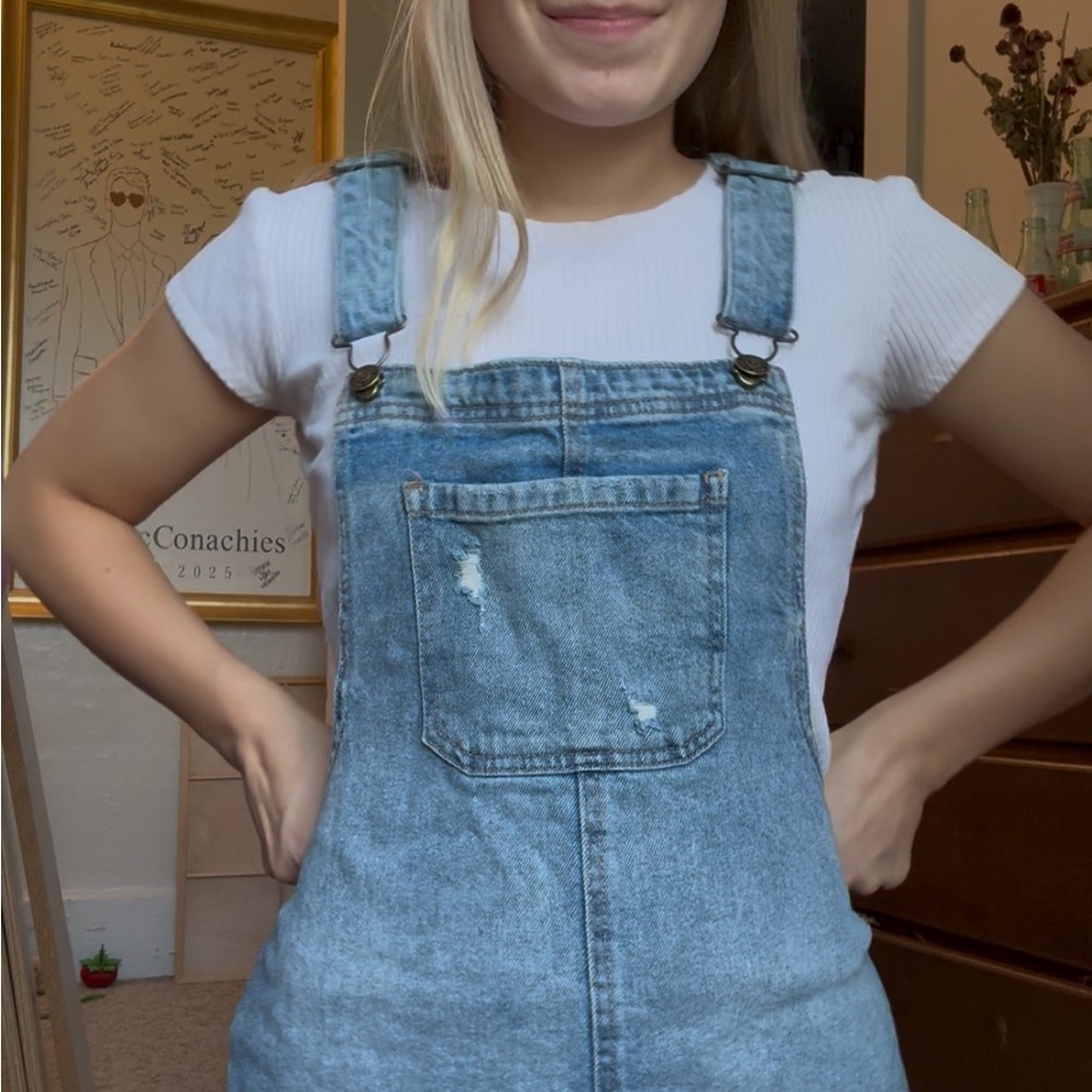 Blue Denim Overalls